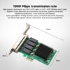 PCIe Network Card 10 100 1000Mbps NIC Controller Easy Installation