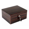 Humidor Cigar Box Spanish Red Cedar High Gloss Finish W/Hygrometer