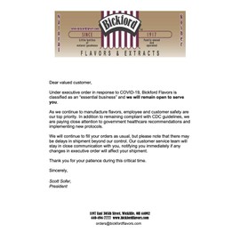 Bickford Flavors "Wine Maker's Collection" Flavorings Set