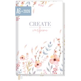 Häfft® Chäff-Timer Mini Pocket Calendar 2026 A6+ "Black Edition" Small with 1 Week on 2 Pages, Weekly Planner, Calendar, Organiser - Sustainable and Climate Friendly