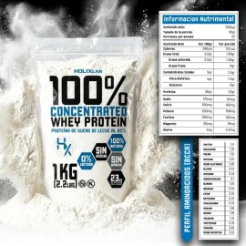 Proteína Whey Concentrada 80% Holix Lab 1kg Sin Sabor