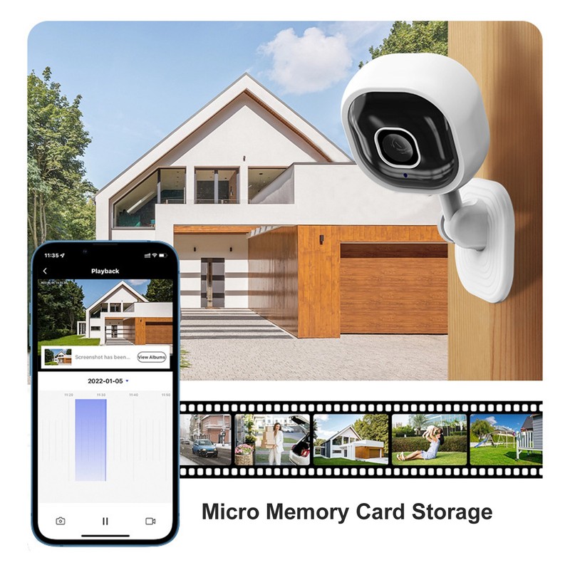 WiFi Monitoring Camera 360 Degree Panoramic View Motion Detection Smart