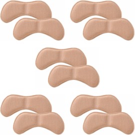 PhoenixSole Shoe Scrubbing, Heel Pads, 5 Pairs Set, For Long Walks, Beautiful Legs, Prevents Shoes from Slipping, Protection, Cushioning, Material, Heels, Sneakers, Pumps, Business, Safe Manufacturer, 45 Days Warranty Card Included, Unisex, beige