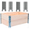 8" Pallet Collar Hinges - 4 PCS Raised Garden Bed