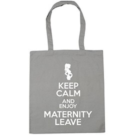 Hippowarehouse Keep Calm and Enjoy Maternity Leave Tote Shopping Gym Beach Bag 42cm x38cm, 10 litres