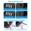 Brifit Portable Safe Box with Code, Key Lock Box Combination