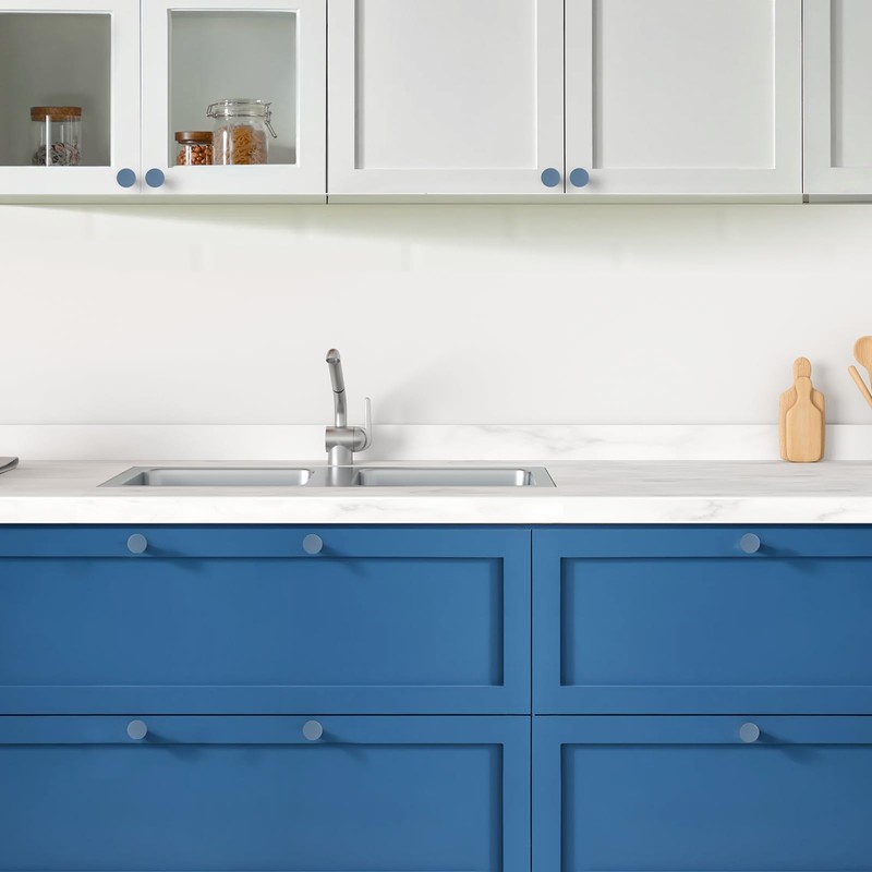 Ravinte 10 Pack Cabinet Knobs Light Blue Kitchen Cabinet Knobs