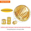 Qrity Pack of 20 Threaded Inserts, M4 x 12 x