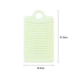 Anti Slip Hanging Washboard with Fixed Tripod Thick Plastic Washboard Clothes Cleaning Tool Green (Green)