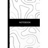 Notebook: Abstract Minimalist Black and White Notebook Blank Lined Journal