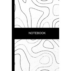 Notebook: Abstract Minimalist Black and White Notebook Blank Lined Journal