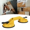 Yellow 2 Jaw Suction Cup Aluminium Alloy Professional Double Jaw
