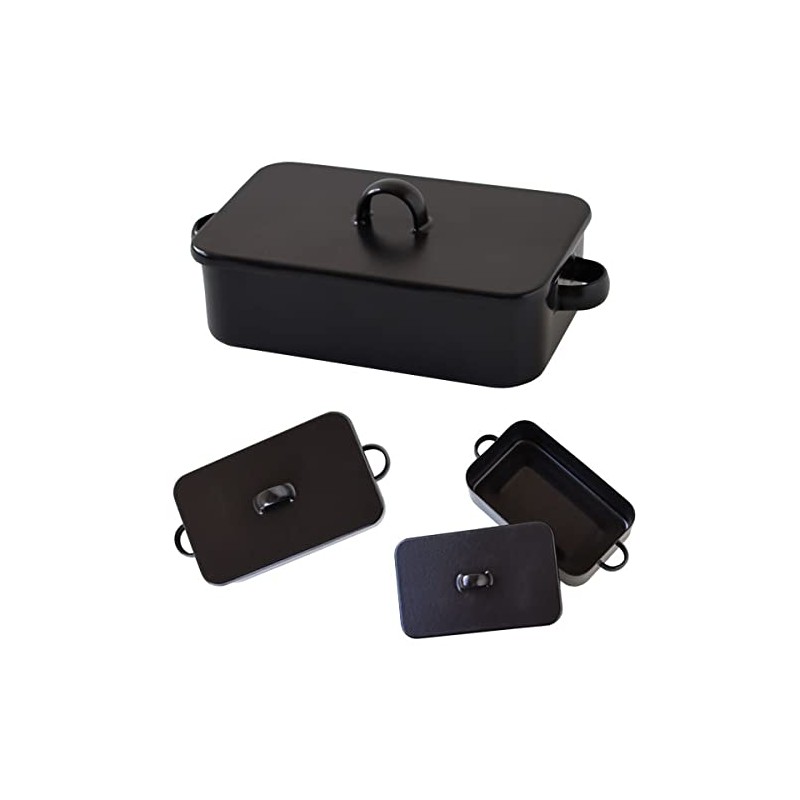 Osaka Enamel Mestin Black Shallow Type