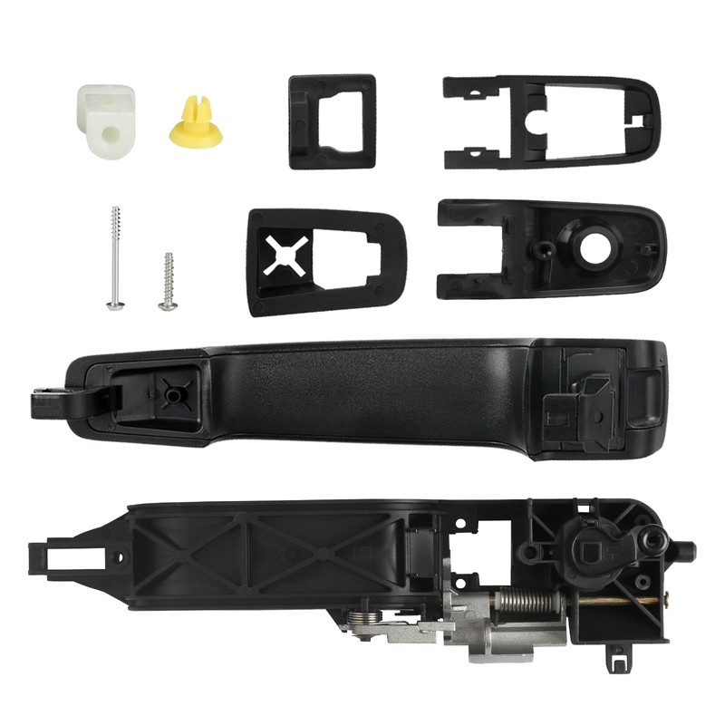 TQPONLY Exterior Door Handle & Reinforcement Plate Kit,for 2008-2011 Ford