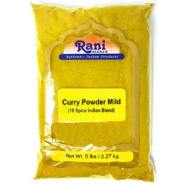 Rani Curry Powder Mild Natural 10-Spice Blend 80oz (5lbs) 2.27kg Bulk ~ Salt Free | NO Chili or Peppers | Vegan | No Colors | Gluten Friendly | NON-GMO | Indian Origin