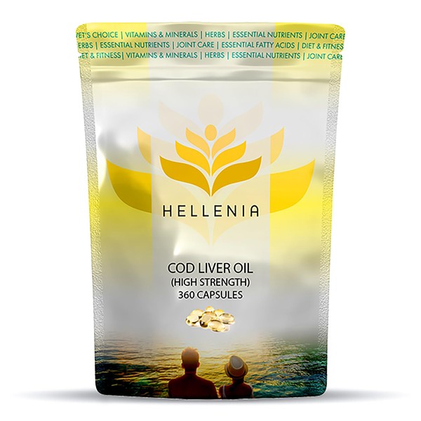 Hellenia Cod Liver Oil Capsules High Strength 1000mg | 360