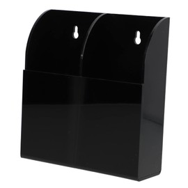 SEWACC Acrylic Remote Control Holder Organizer Storage Box Wall-mounted Desktop for Phones and Remotes Modern Design and Odorless Multi-compartment for Home Decor