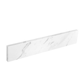 21 Inch Sidesplash in Venice White, Engineered Stone Side Splash For Bathroom Vanity Top, Universal Size Bathroom Sink Sidesplash