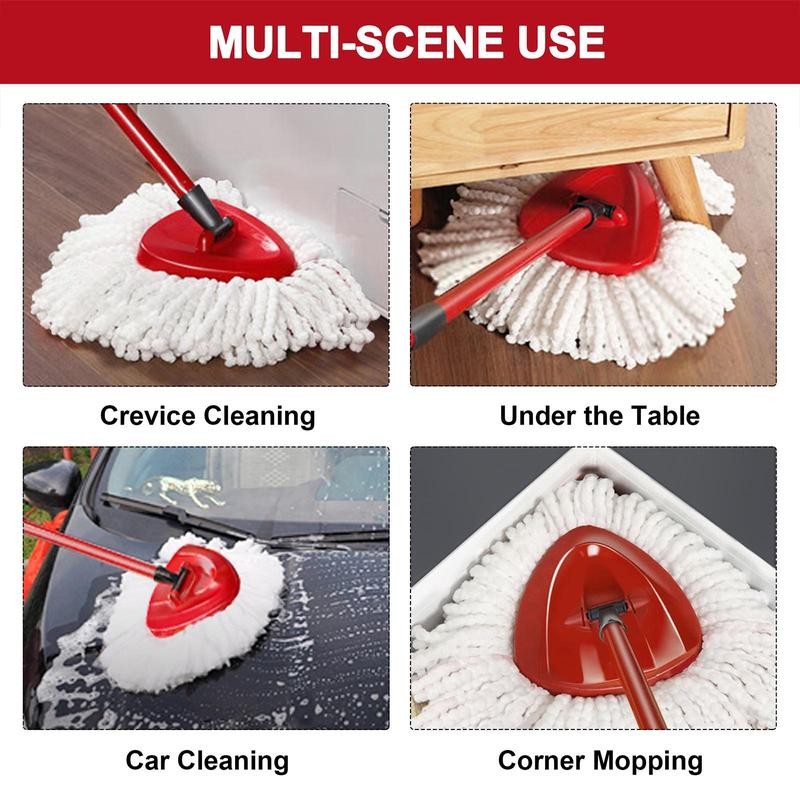 Microfiber Mop & Scrub Brush Refills For O-Cedar EasyWring 1