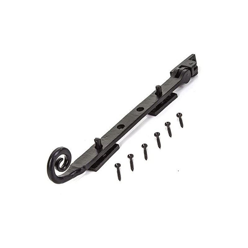 Black Monkey Tail Windows Stay 10 Inch Curly Tail Casement
