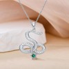 ZPMMPZ Snake Necklace 925 Sterling Silver Infinity Snake Pendant Necklace