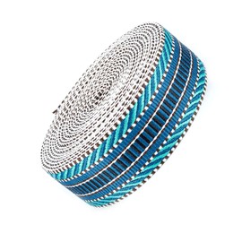 letsinstyle 5 Yards 1.49 Inches Wide Jacquard Polycotton Webbing Ribbon, Nylon Upholstery Webbing Ribbons, Heavy Duty Braiding Trims for Sewing Costume DIY Crafts