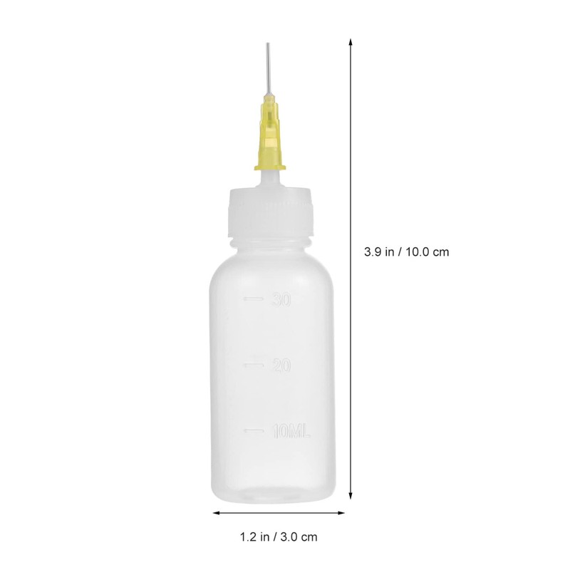 Ciieeo 6sets Glue Applicator Bottles Squeeze Dispenser Caps for Inks