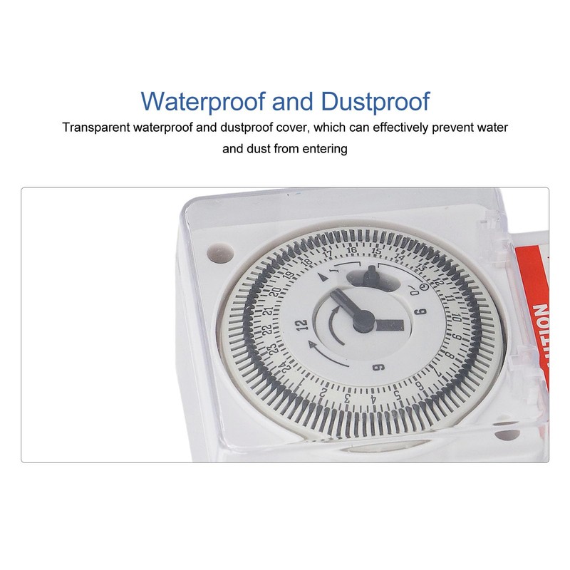 Mechanical Timer, AC 220 V Analogue Timer 24 Hours 15