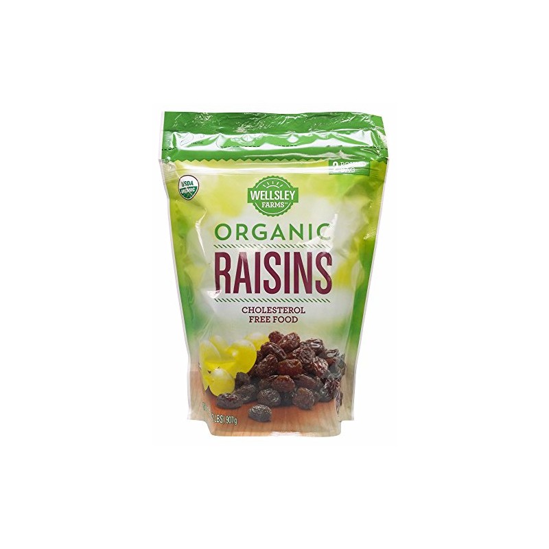 Wellsley Farms Organic Raisins, 2 Lbs.,, 32 Oz ()