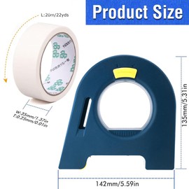 WSOOX Masking Tape Dispenser with 1PCS Tape Protable Painters Tape Applicator with Scraper One-Handed for Masking Painters Tape