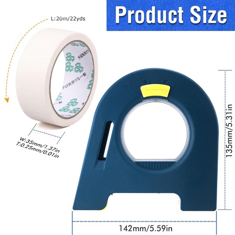 WSOOX Masking Tape Dispenser with 1PCS Tape Protable Painters Tape