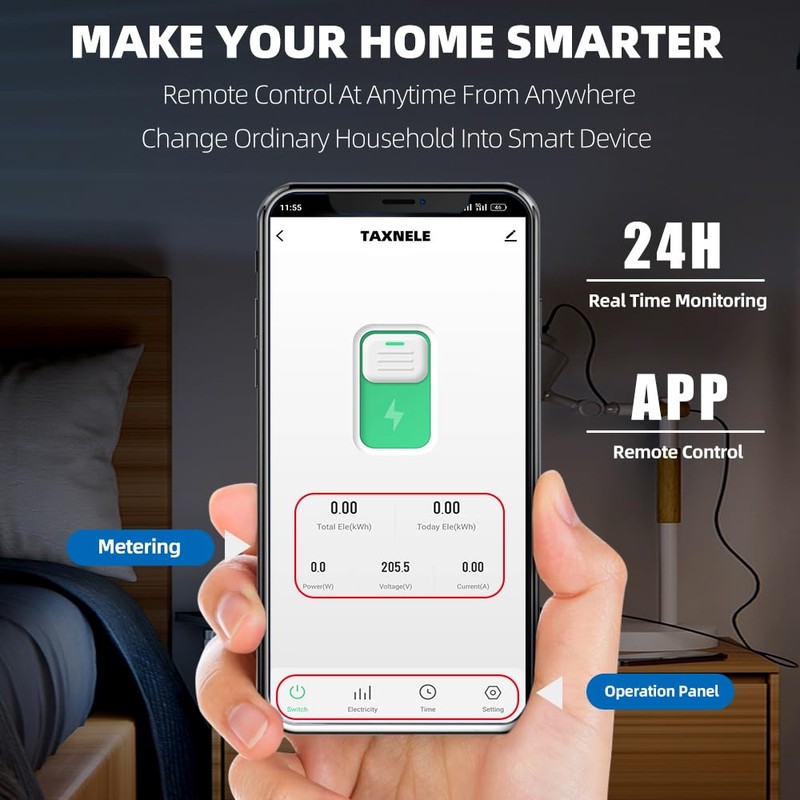 TUYA WiFi Smart Circuit Breaker Power Metering Energy KWh Meter