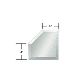 CRL 4" Mitered Mirror Corner Beveled on All Sides