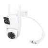 PTZ Security Camera WiFi Dual Lens 4MP Night Vision Motion