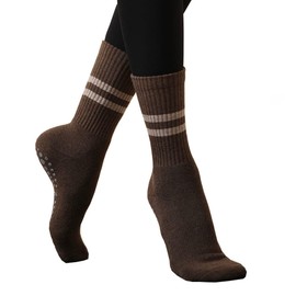 FASECKS Antiskid Yoga Socks,Grip Non Slip Long Socks for Pilates, Barre, Martial, Arts Fitness, Dance for Women