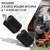 M158262 Deck Roller w/Rod for Joh-n Deere Z425 Z435 Z445