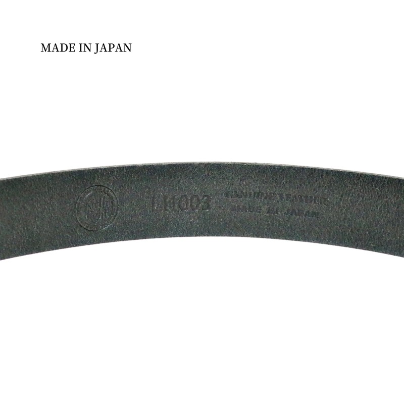 KIETH LI1003-19BLACK 1-Piece Leather Thick Belt, Wild Leather, Black, 1.4