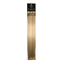 Gala Silky Extension Cabello Lacia 100% Fibra Natural 24 Pulgadas (27/613-RUBIO DORADO CON LUCES BEIGE)