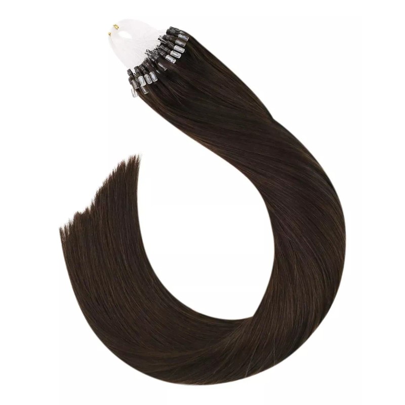 Ugeat Extensiones Cabello Real 16in 50pz 50gr Marrón Oscuro