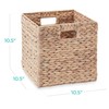 Best Choice Products 10.5x10.5in Hyacinth Baskets, Rustic Set Of 5