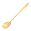 Gold Soup Spoon, Brass Long Handle Mixing Spoon Dessert Spoon
