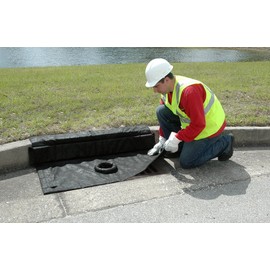 UltraTech 9164 Polyester Ultra - Inlet Guard Plus Oil and Sediment Model with Built-In Overflow Port, 36" Length x 24" Width, For Combination Drains