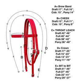 Majestic Ally Horse Headstall with Reins, Nylon Padded Browband, Multiple Colors (Purple, Cob)