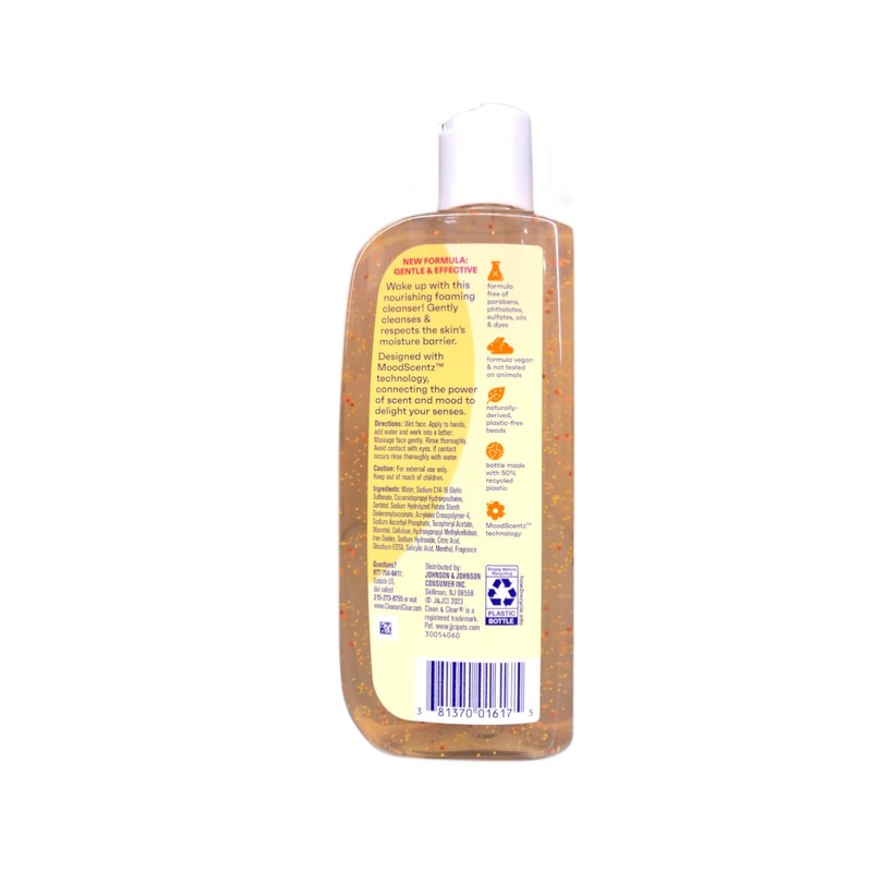 Clean & Clear Morning Burst Facial Cleanser with Bursting Beads,