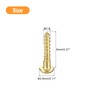 sourcing map Wood Screws M1.6 x 8mm Slotted Round Head