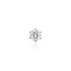 Puremond 5-part 6-prong solitaire 925 silver piercing OTEP24301D white /