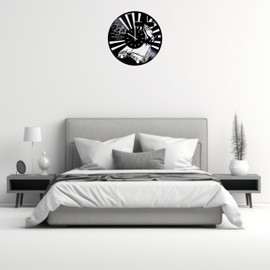 Bible Clock - Faith Wall Clock for Jesus Room Decor - Inspirational Vinyl Record Clock for Religious Wall Decor - Unique Christian Wall Clock - Modern Prayer Clock for Faith Based Gifts