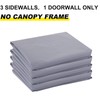 ABCCANOPY Side Wall 10x10, Gray (4 Walls Only, NOT Including