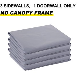 ABCCANOPY Side Wall 10x10, Gray (4 Walls Only, NOT Including Frame and Top)