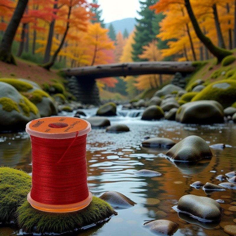 Red 100Yard 200D UV Big Fly Thread Premium Strong Durable